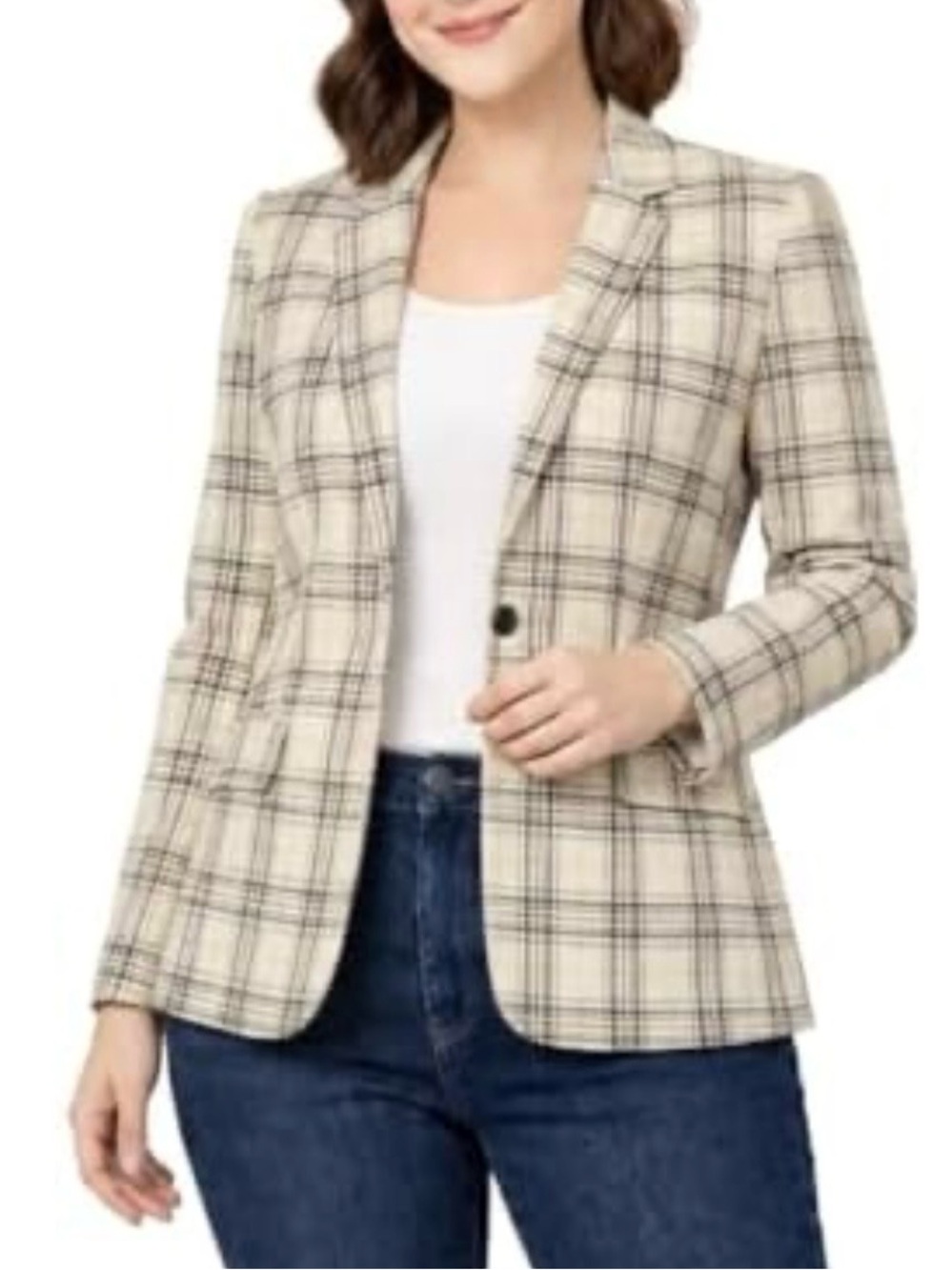 Marycrafts Tartan Plaid Blazer Women’s Size 14 NWT Designer Inspired